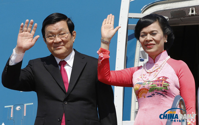 越南主席携夫人访问日本 议题或包含核电合作