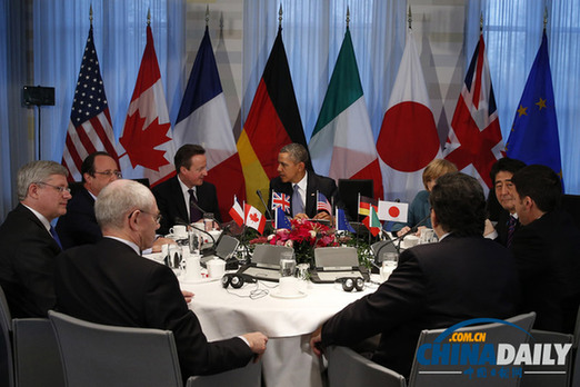 G7集团举行峰会决定暂将俄罗斯逐出G8集团