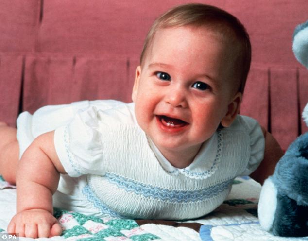 8个月乔治王子超可爱 婴儿肥像母亲、头发像父亲