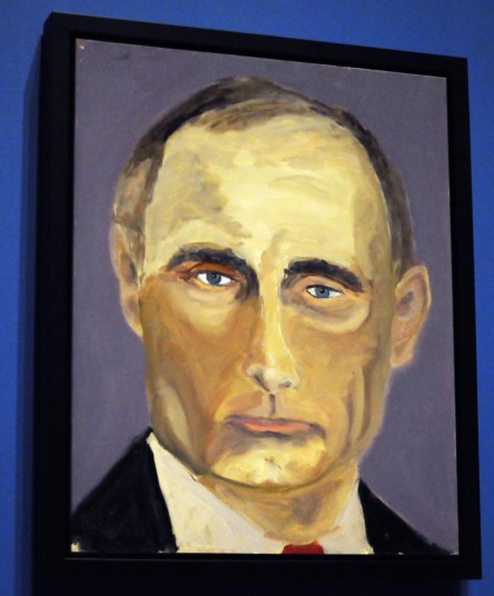 小布什开个人画展 展出多国领导人肖像画