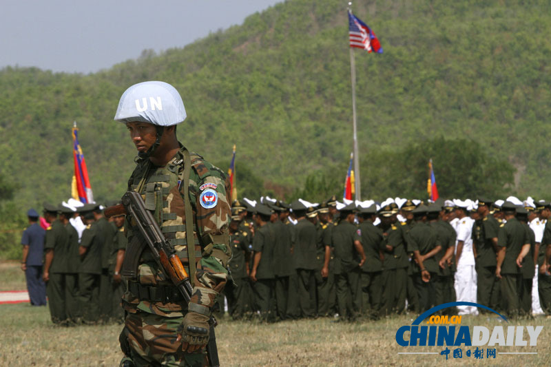 柬埔寨举行2014届“吴哥哨兵”柬美联合军事演习