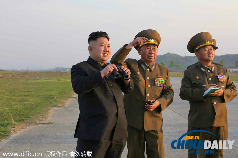 金正恩指导朝空军飞行训练 或针对韩美军演
