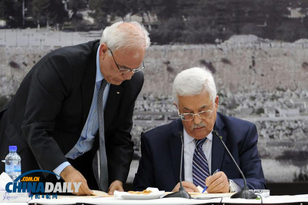 巴勒斯坦总统首次正式提及延长巴以和谈条件