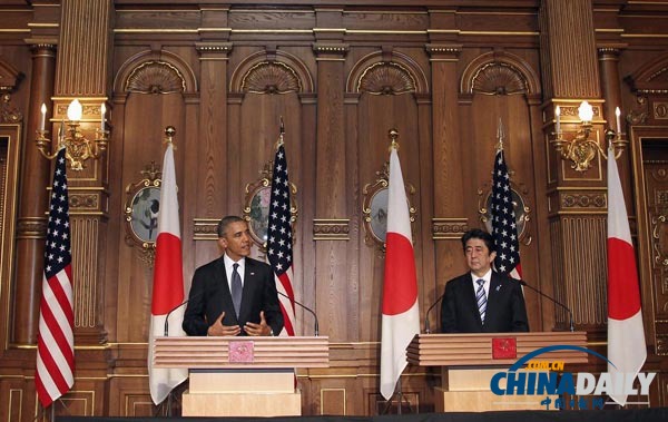 奥巴马为日本开“国防支票” TPP依然无解