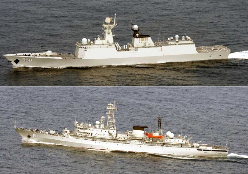 中国海军舰队五一期间反复穿越第一岛链