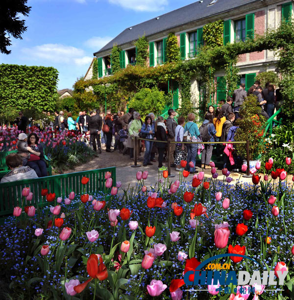 法国莫奈花园春光美 充满东方韵味