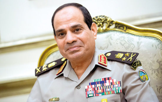 埃及总统选举在即 中东邻国力挺前军方领袖塞西