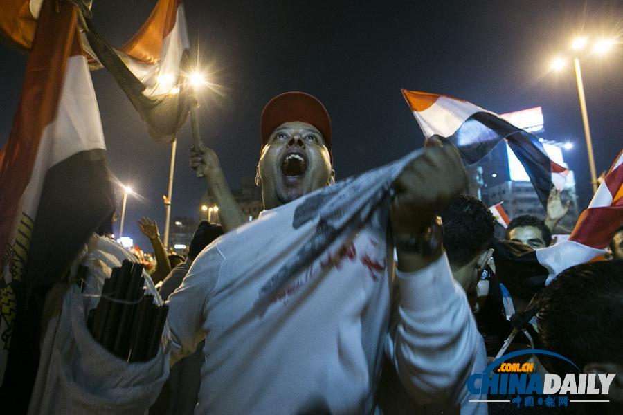 埃及总统选举初步结果塞西高票胜选 民众广场庆祝