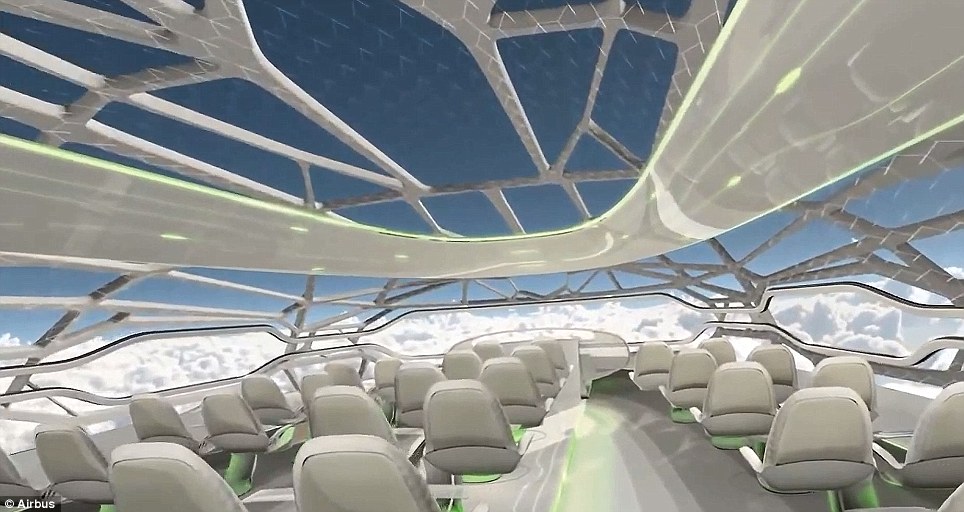 空客发布2050年概念客机：配全景窗娱乐场