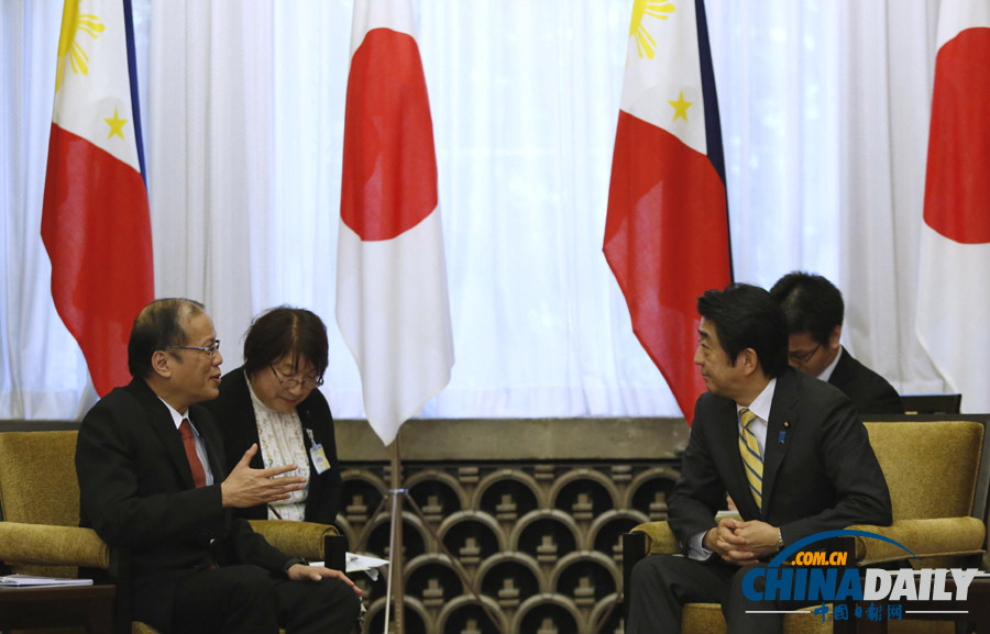 菲律宾总统访日与安倍会面 或谈海上局势