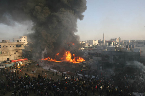 以军空袭加沙致7名巴武装人员死亡