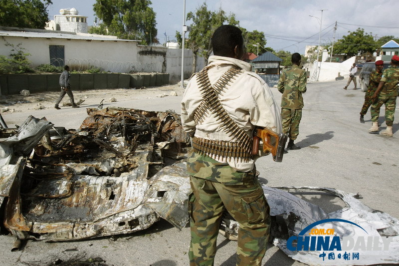 索马里总统府遭武装分子袭击 人员伤亡不明（图）