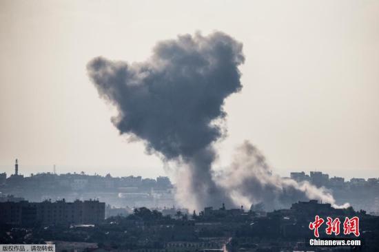 以称空袭加沙数百目标 致哈马斯武器库重大损失