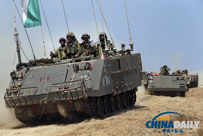 以色列宣布对加沙有限地面进攻 大批坦克集结
