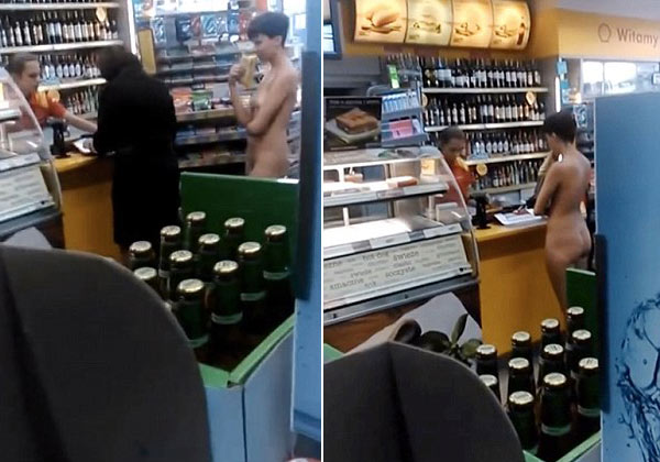 女顾客裸体买午餐 荷兰人视而不见