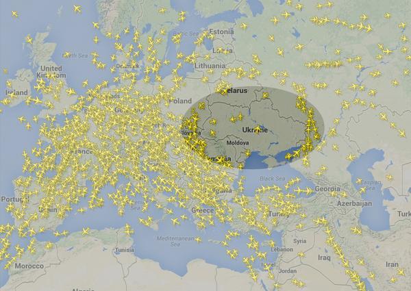 我国民航客机已经绕开乌克兰东部领空飞行