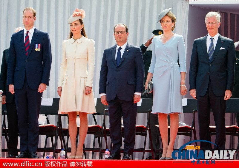 多国元首和王室成员出席一战百年纪念仪式 祈望和平