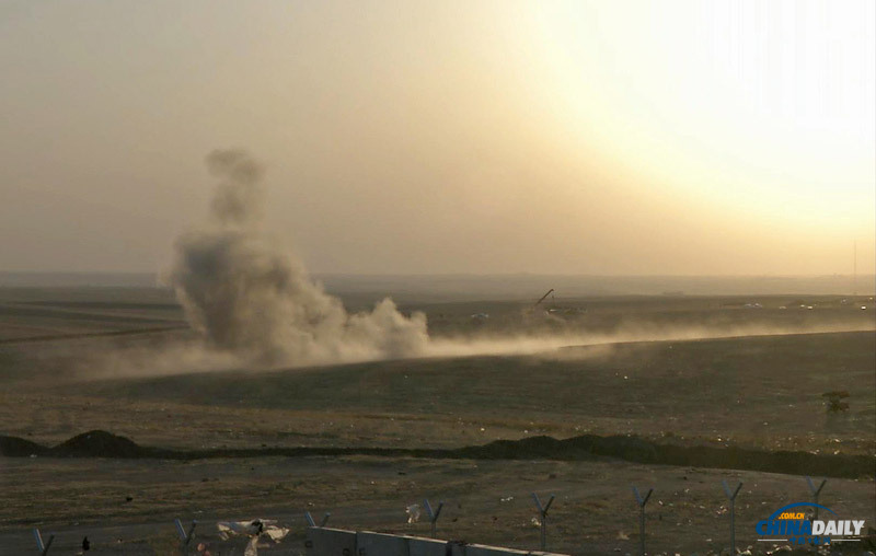美军空袭伊拉克现场图曝光 出动大黄蜂战机