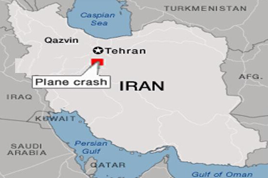 伊朗客机坠毁致48人丧生 或因发动机失灵（图）