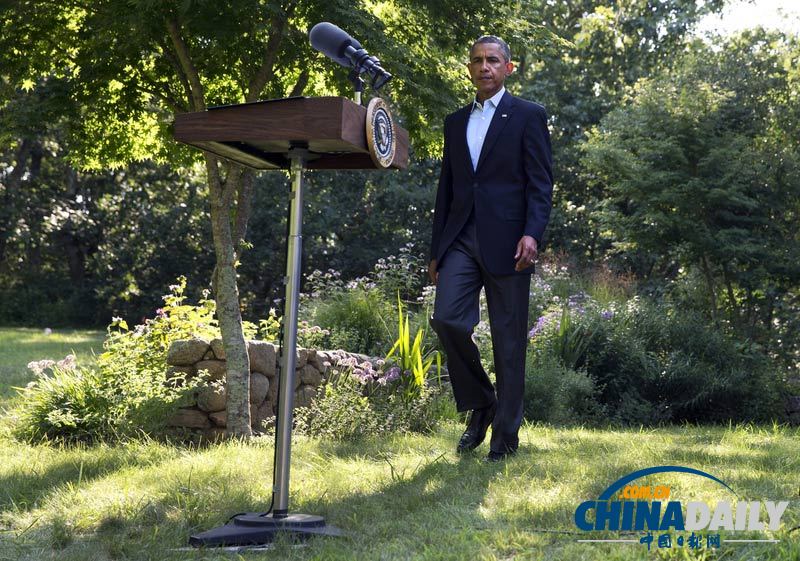 奥巴马度假期间发表讲话 祝贺伊拉克新总理