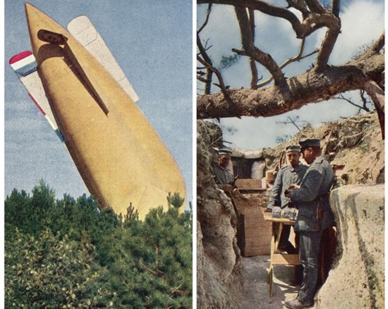 罕见一战彩色照片首度曝光 再现一战前线场景