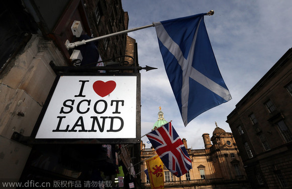 苏格兰独立阵营扩大 英国政府急挽留