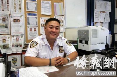 纽约市警62分局新华裔副局长上任 称任重而道远