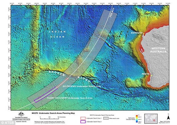 MH370调查员承认找错地方 优先搜寻区域再次南移