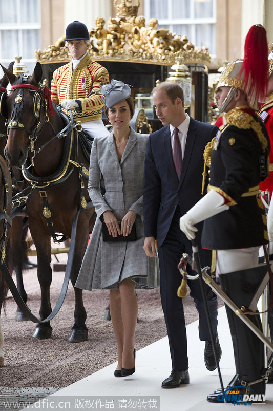 凯特王妃“复工”与威廉王子迎接新加坡总统夫妇到访