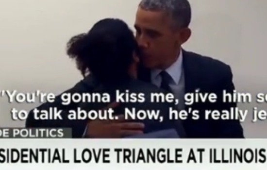 奥巴马惹男子吃醋：“离我女朋友远点儿”