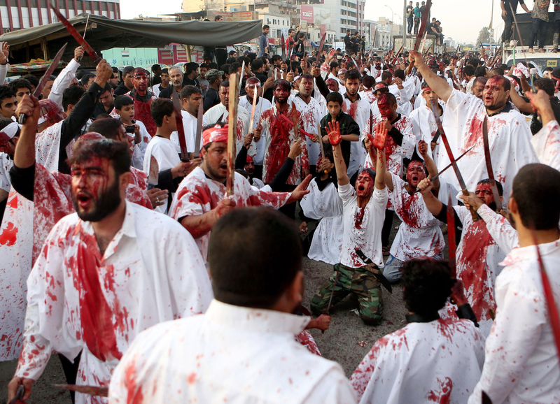 各国穆斯林教徒自残庆“阿舒拉节” 鲜血淋漓不忍直视