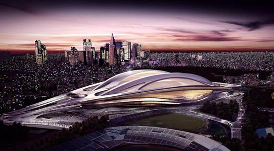 东京奥运主场馆设计遭日民众吐槽 被指像乌龟