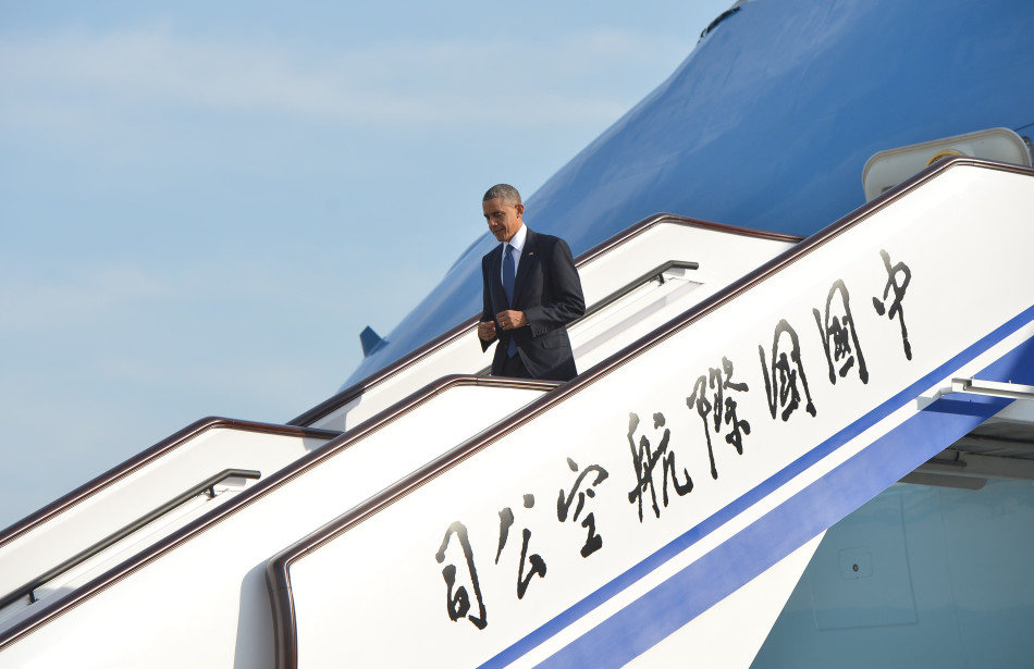 奥巴马抵达北京 将会见习近平