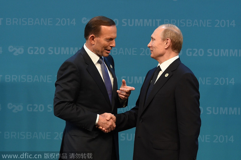 G20峰会：各政要到场 普京未被放倒