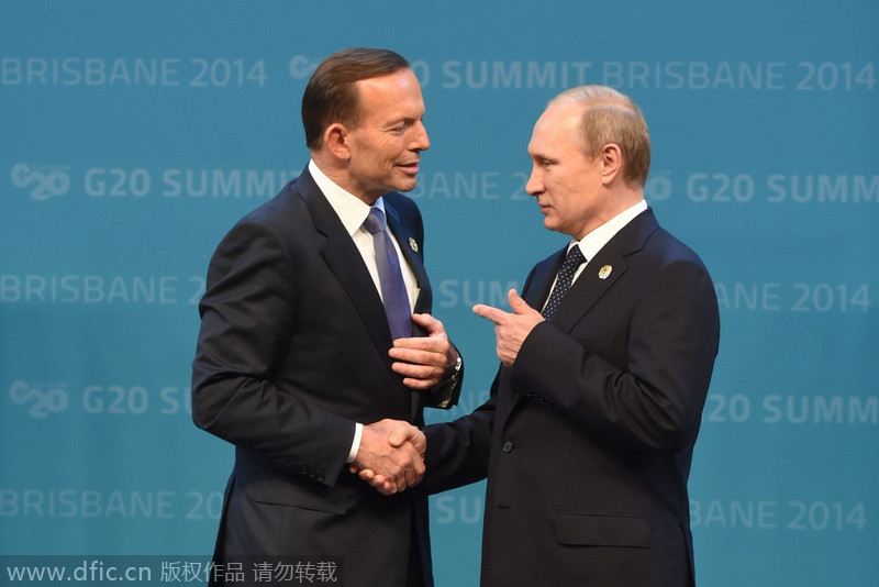G20峰会：各政要到场 普京未被放倒