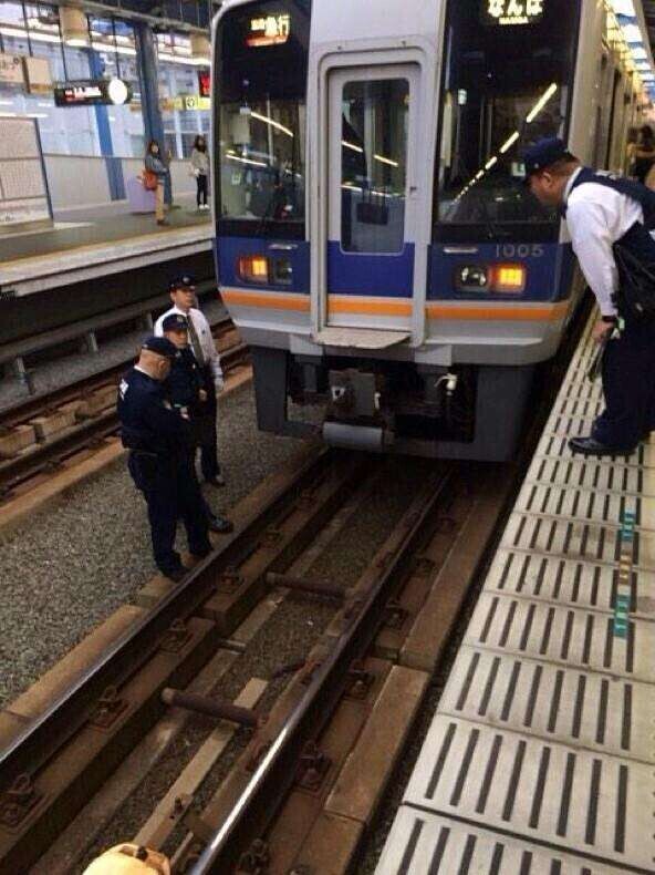 日大阪车站现灵异事件 女子跳下轨道后消失