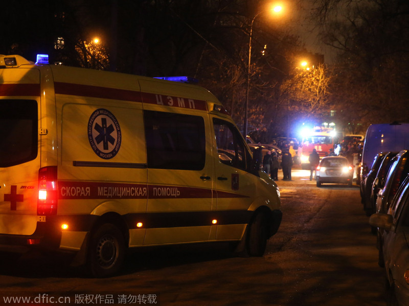 俄罗斯莫斯科配气站发生事故 致多处民宅发生火灾
