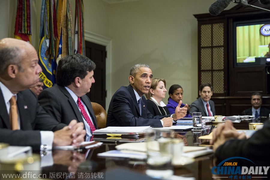 奥巴马与国会商讨解救涉恐人质政策与抗击埃博拉
