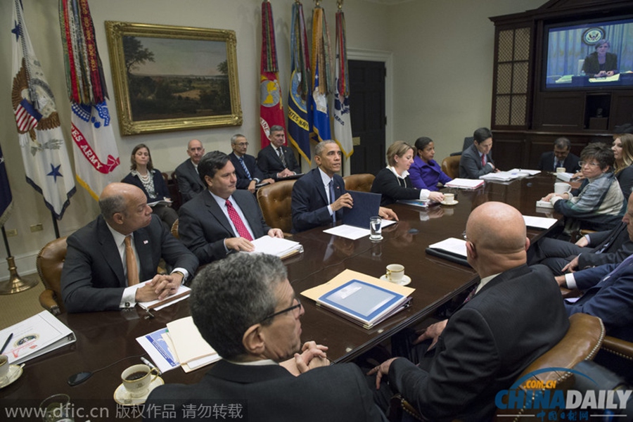 奥巴马与国会商讨解救涉恐人质政策与抗击埃博拉