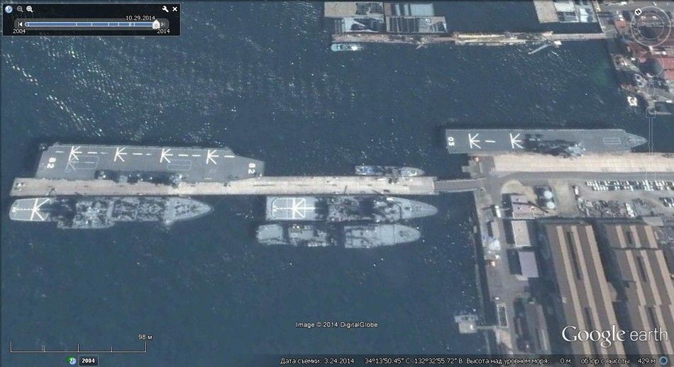 俄网友谷歌地图一窥日本军力野心