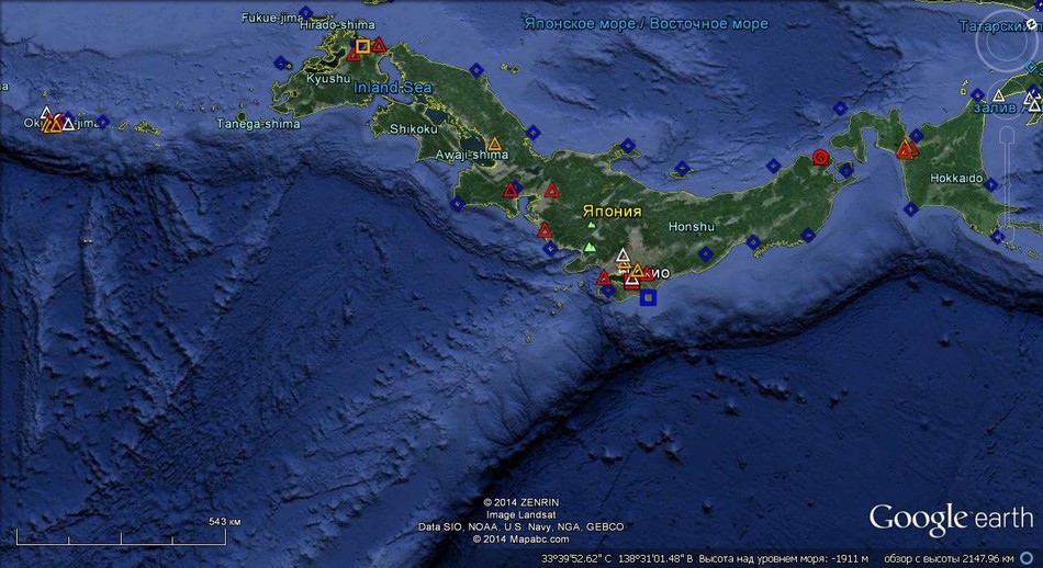 俄网友谷歌地图一窥日本军力野心