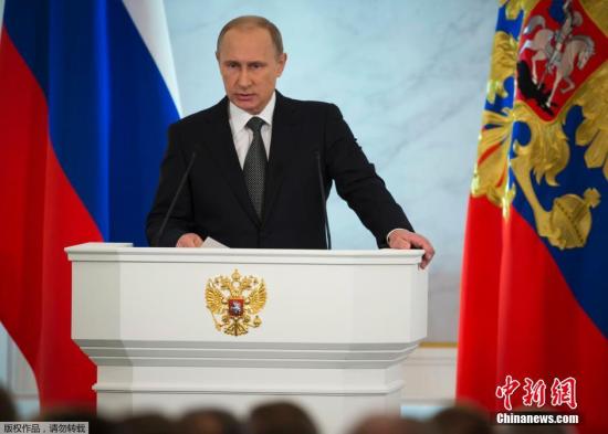 普京发表国情咨文 涉乌克兰局势、对俄制裁等问题