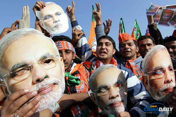 印度总理赴印控克什米尔演讲 称“选票胜过子弹”