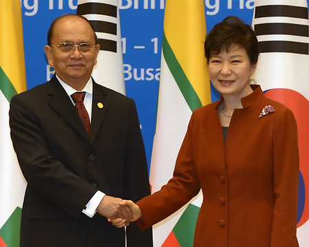 朴槿惠会见缅甸总统 要求改善韩企投资环境