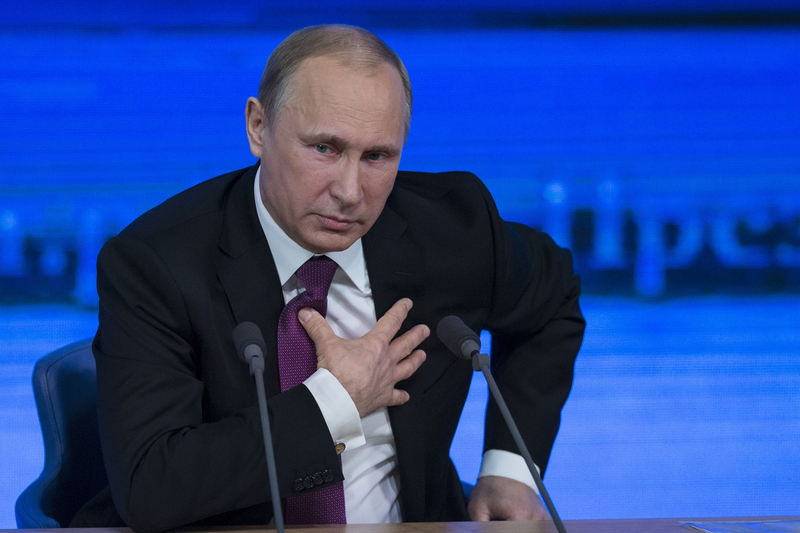 俄罗斯总统普京召开2014年年度记者会
