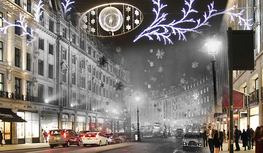 重温旧时光：一张图领略伦敦今夕圣诞节