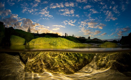 澳摄影师追逐风浪 拍摄震撼海滩美景