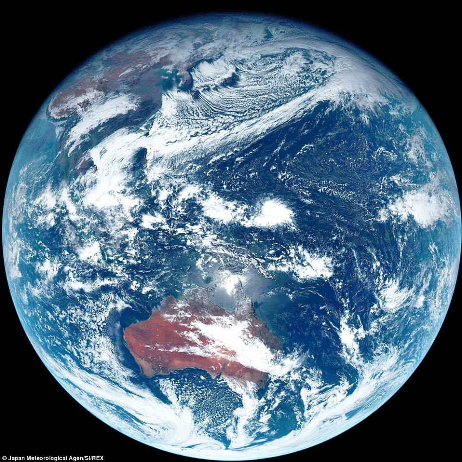 日本卫星拍摄地球最真实的颜色（高清组图）