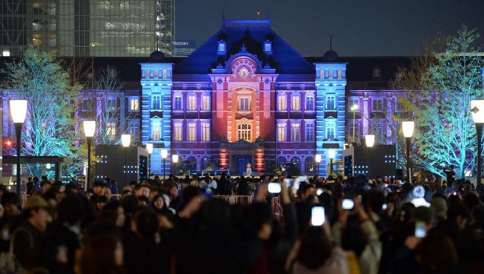 日本东京站百年纪念 光影重现大正年代风采