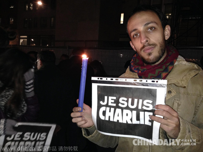 多国民众悼念巴黎恐怖事件遇难者